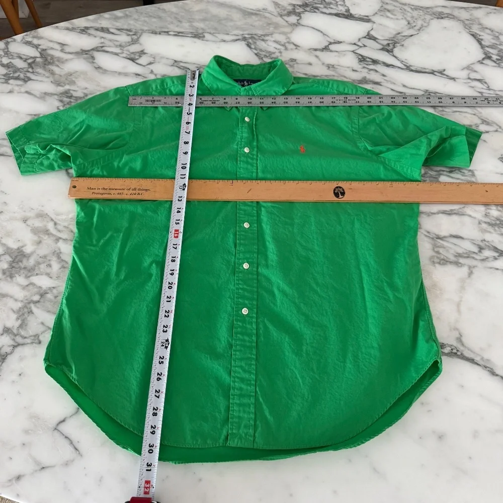 Polo Ralph Lauren Cotton Green short sleeve‎ shirt, XL